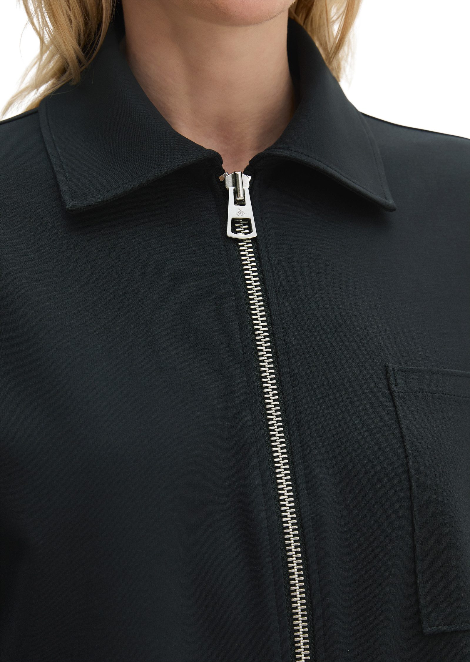 Marc O'Polo Sweatjacke aus Punto di Roma-Jersey – Bild 4 von 5