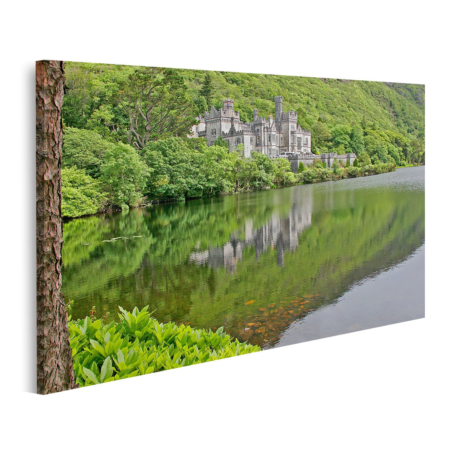 islandburner Leinwandbild Kylemore Abbey Burg Galway Irland Bilder