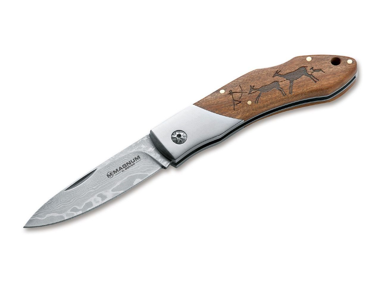 MAGNUM by BÖKER Taschenmesser, Taschenmesser Magnum Caveman Damast