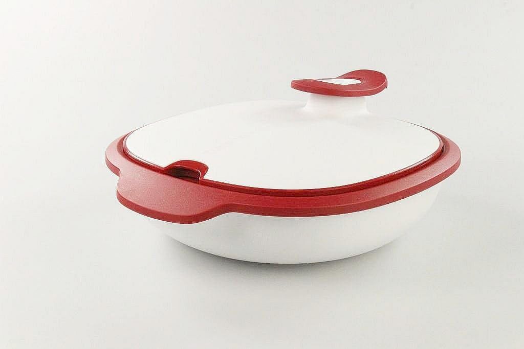 TUPPERWARE Servierschale Tupperware Thermo Duo Warmie Tups 1,4l rot