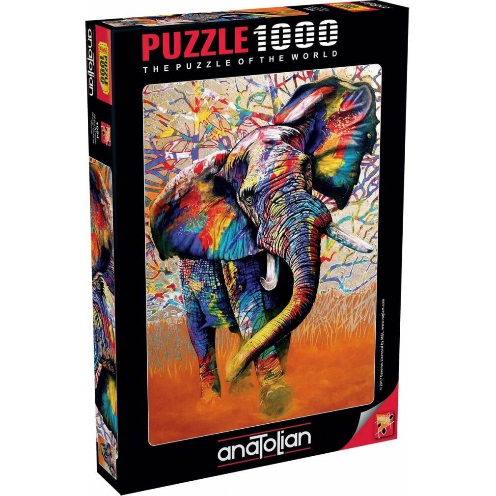 ANATOLIAN Puzzle ANATOLISCHES Puzzle Afrikanische Farben 1000 Teile, Puzzleteile