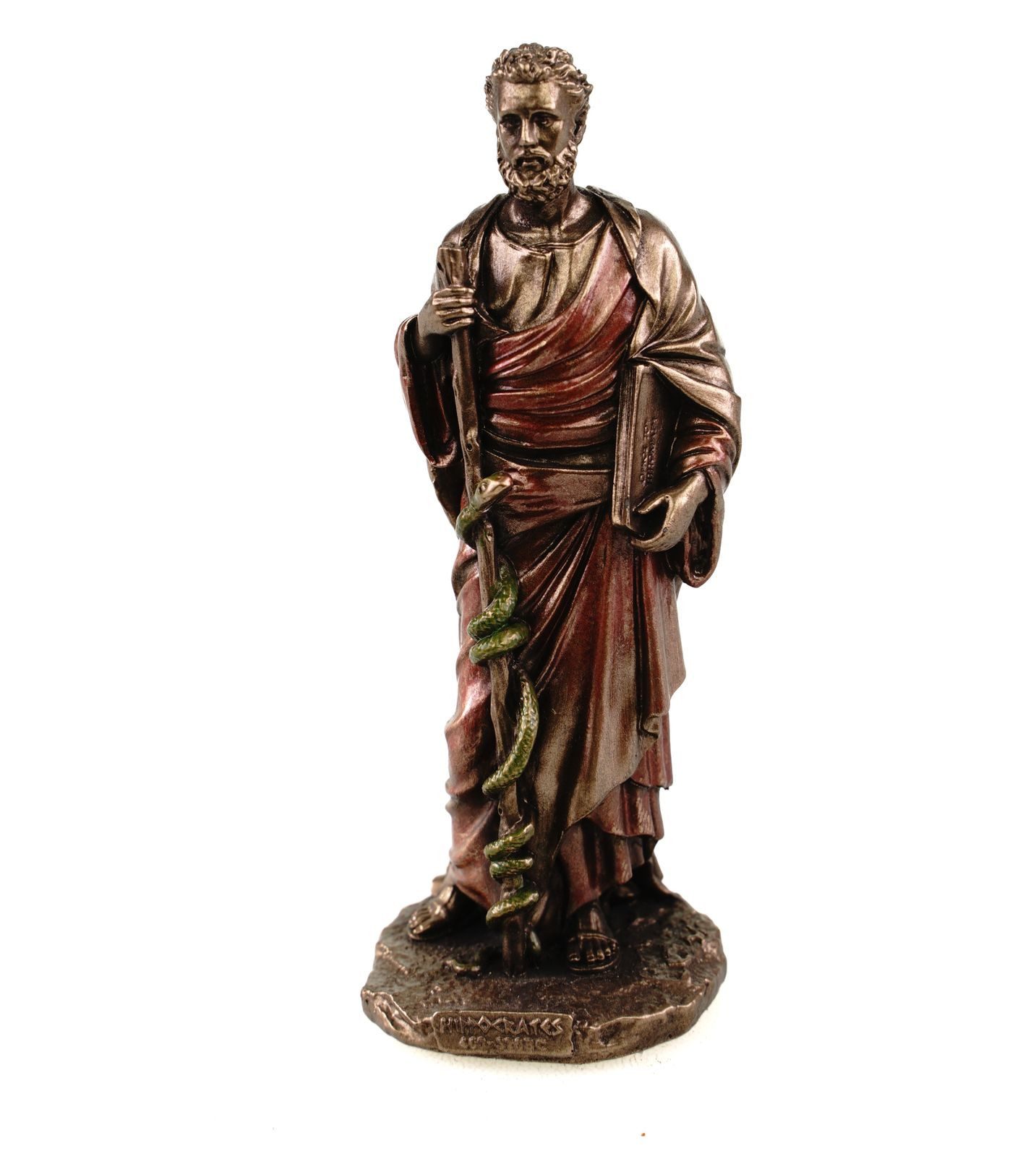 Dekofigur Hippocrates Miniatur "Urvater der Medizin" Veronese 9 cm Gelehrter