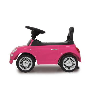 Jamara Rutscherauto Rutscher Fiat 500 pink, mit Kippschutz Sound Hupe Rutschfahrzeug Rutschauto Kinderauto rosa