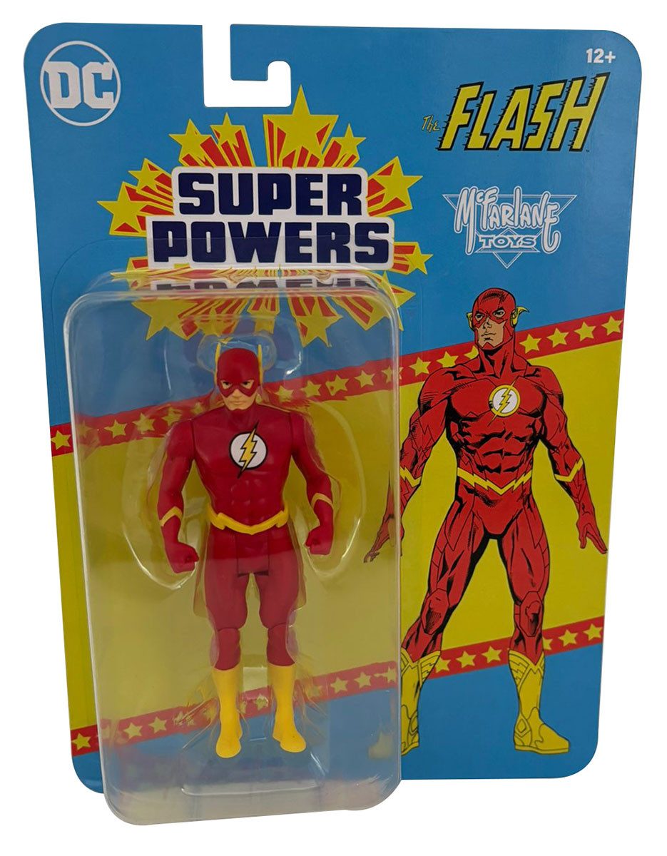McFarlane Toys Actionfigur Super Powers Flash, bewegliche Actionfigur im Retro-Style, Sammlerfigu