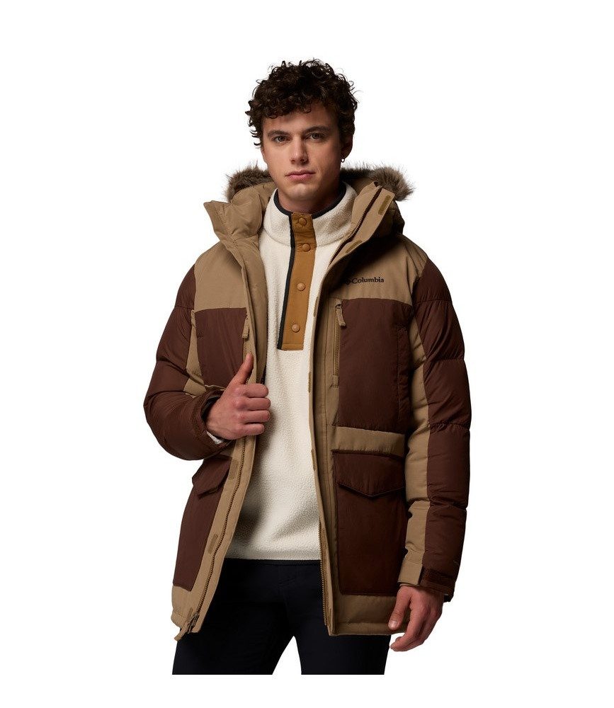Columbia Winterjacke Marquam Peak Fusion II Parka (Omni-Heat Infinity) hellbraun/braun