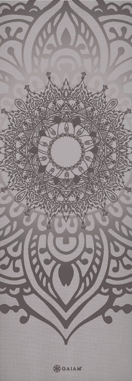 GAIAM Yogamatte Gaiam Yogamat - Sustained Grey Sundial Layers - 5 mm
