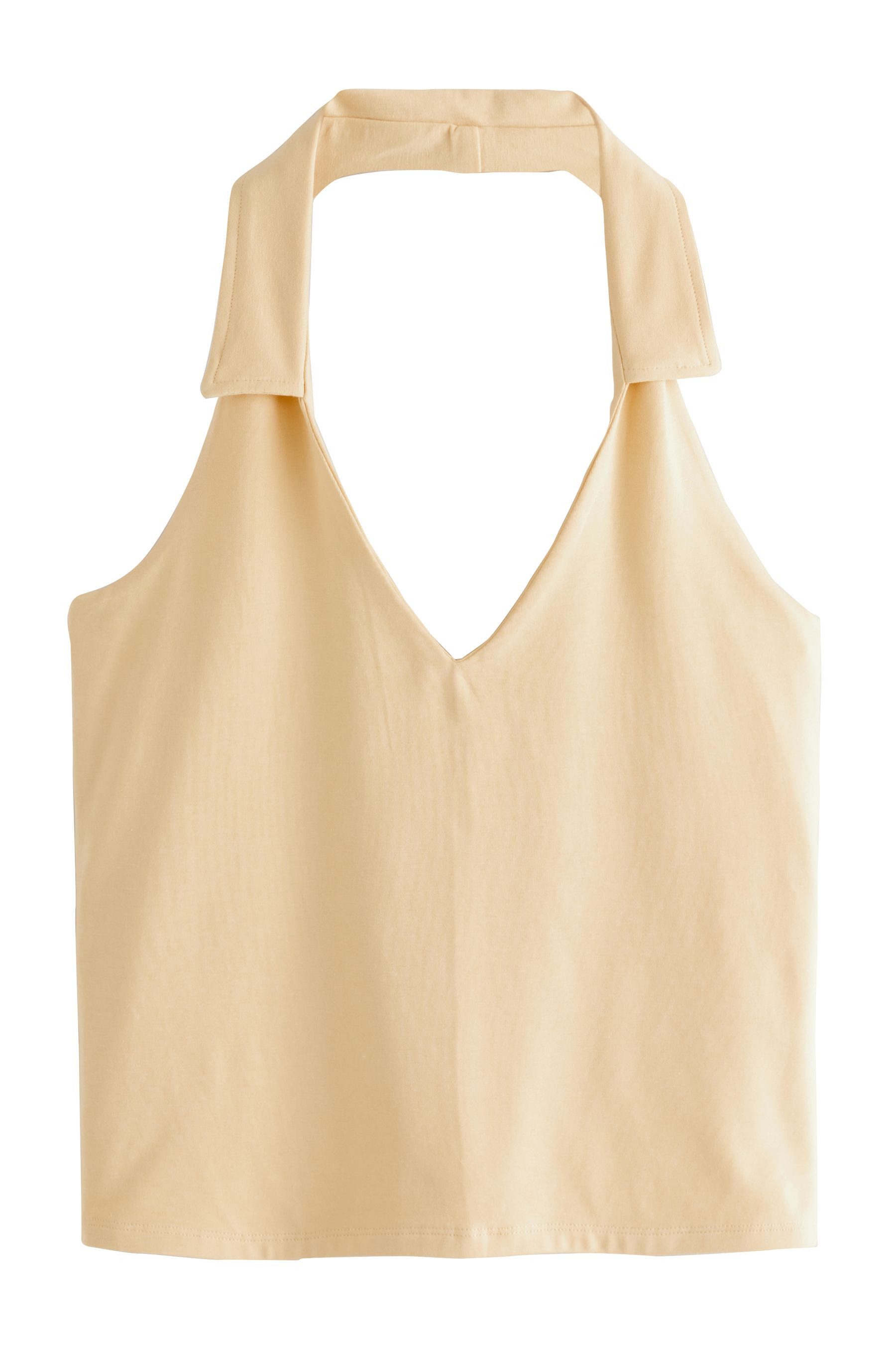 Next Trägertop Neckholder-Top mit Kragen (1-tlg)