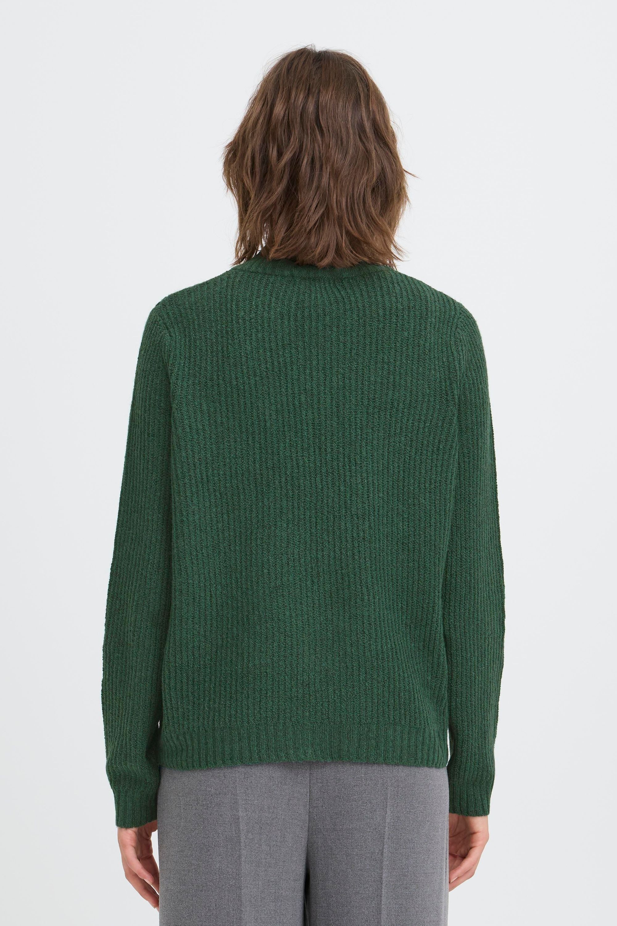 OXMO Troyer OXBallino Modischer Grobstrick-Pullover mit Troyerkragen