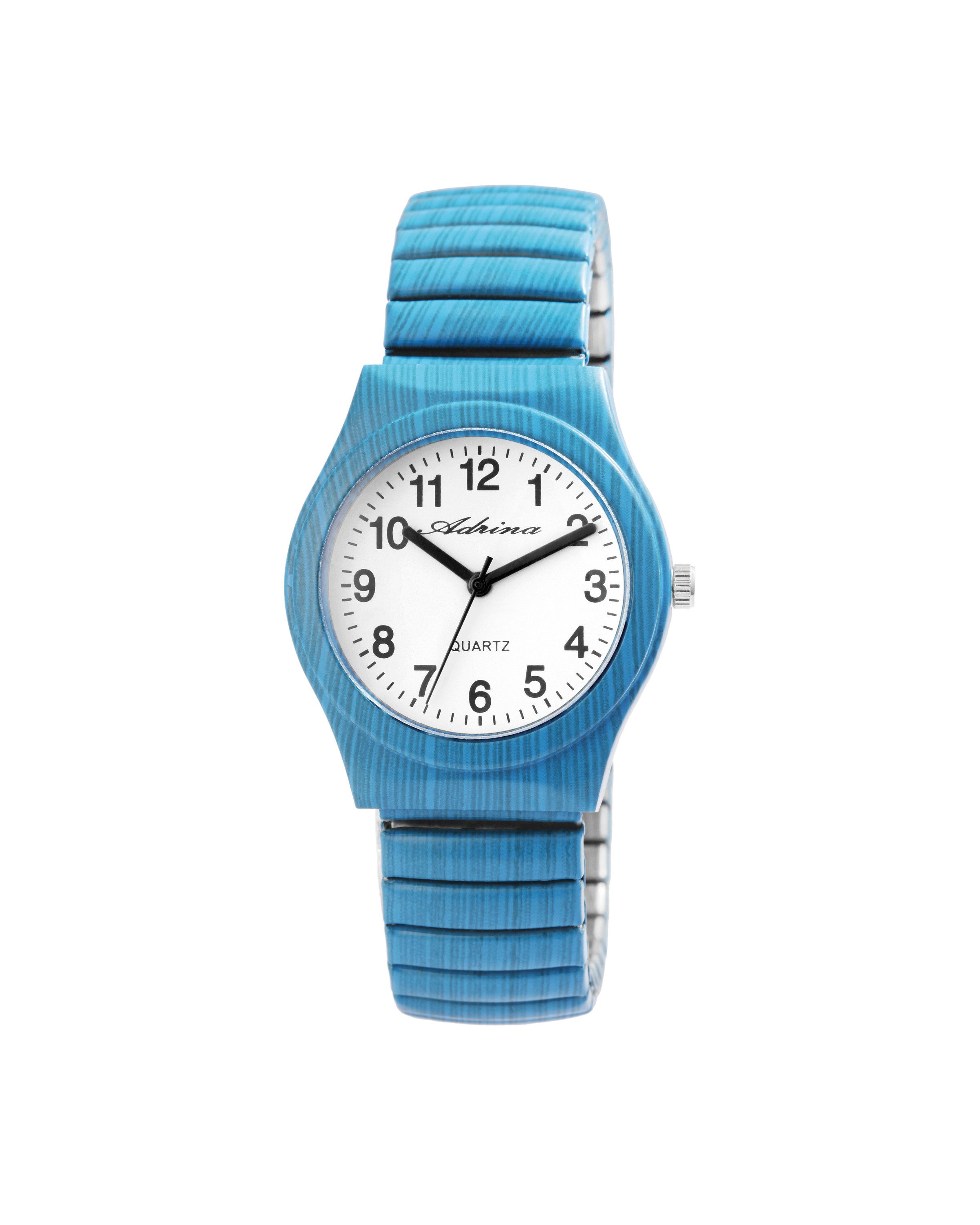 Adrina Quarzuhr Adrina Damenarmbanduhr mit Edelstahlzugband, Ø 34 mm (Colores)