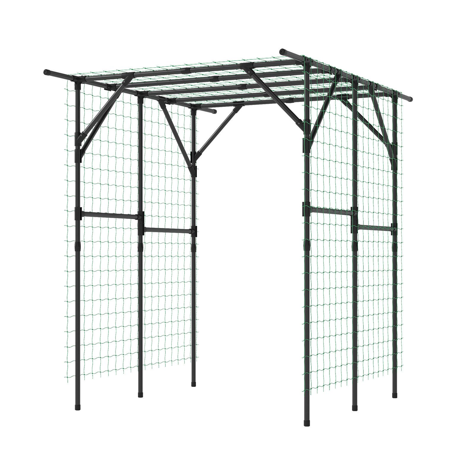 KOMFOTTEU Rankhilfe, Rankbogen Gartenbogen aus Metall, 200 x 150 x 197 cm günstig online kaufen