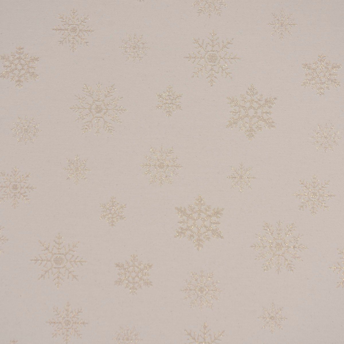 SCHÖNER LEBEN. Tischdecke SCHÖNER LEBEN. Tischdecke Eiskristalle beige gold, handmade