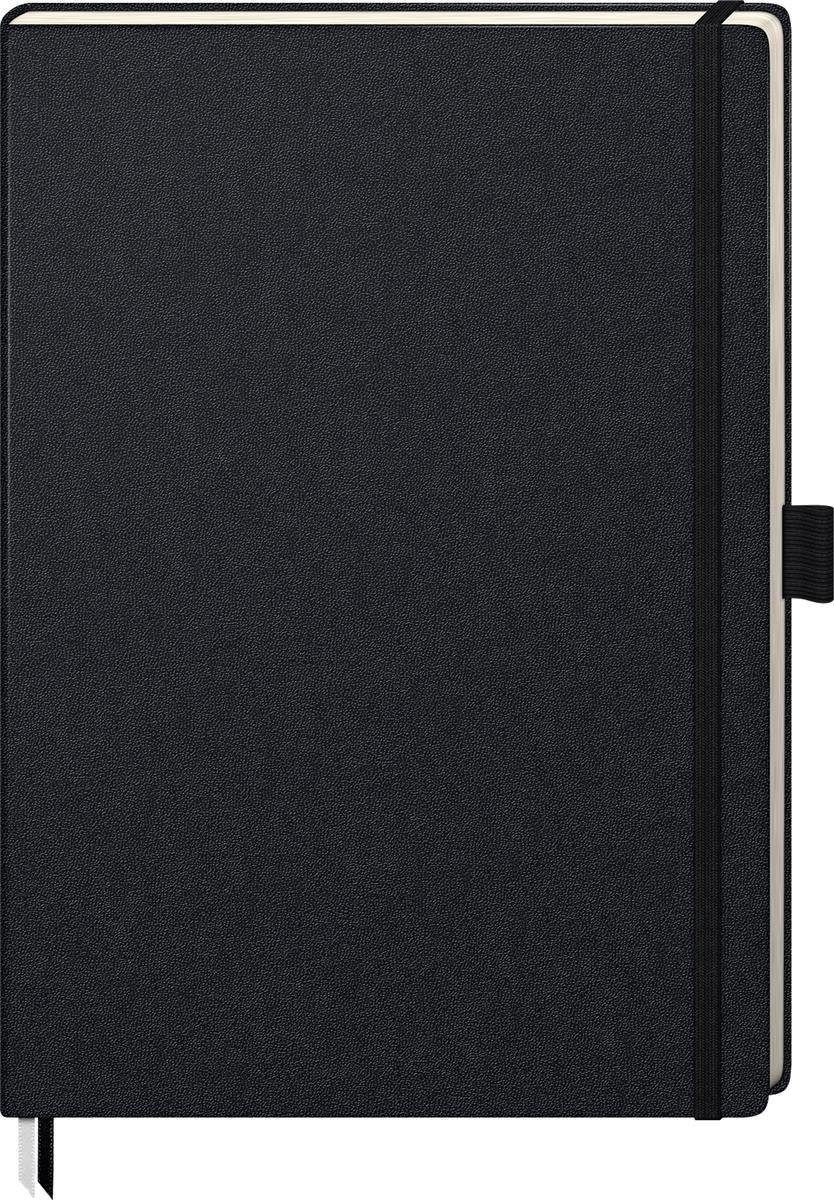 Formularblock KOMPAGNON DIN A4 punktraster, schwarz Hardcover 192 Seiten