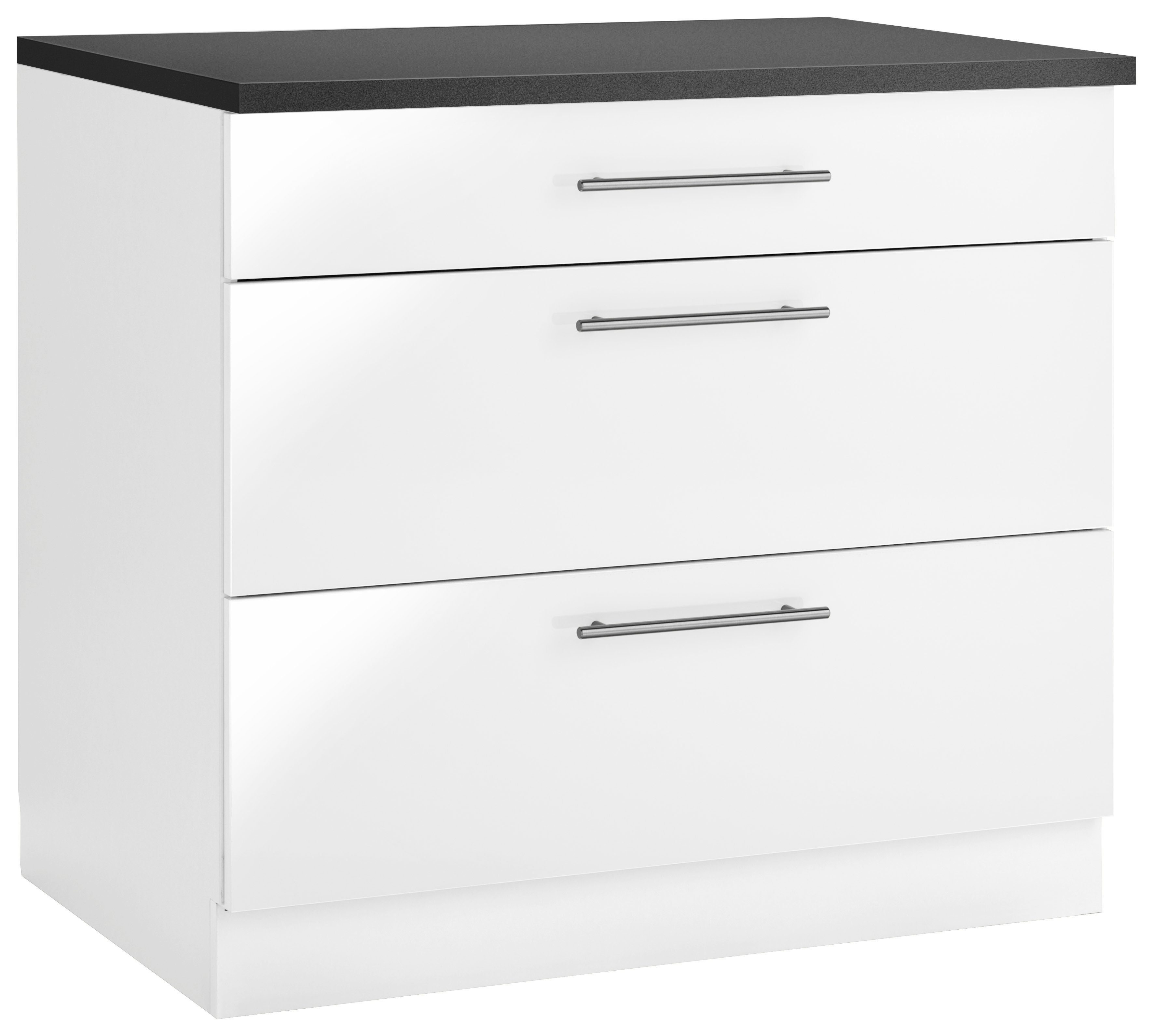 wiho Küchen Unterschrank Cali 90 cm breit, mit 2 großen Auszügen