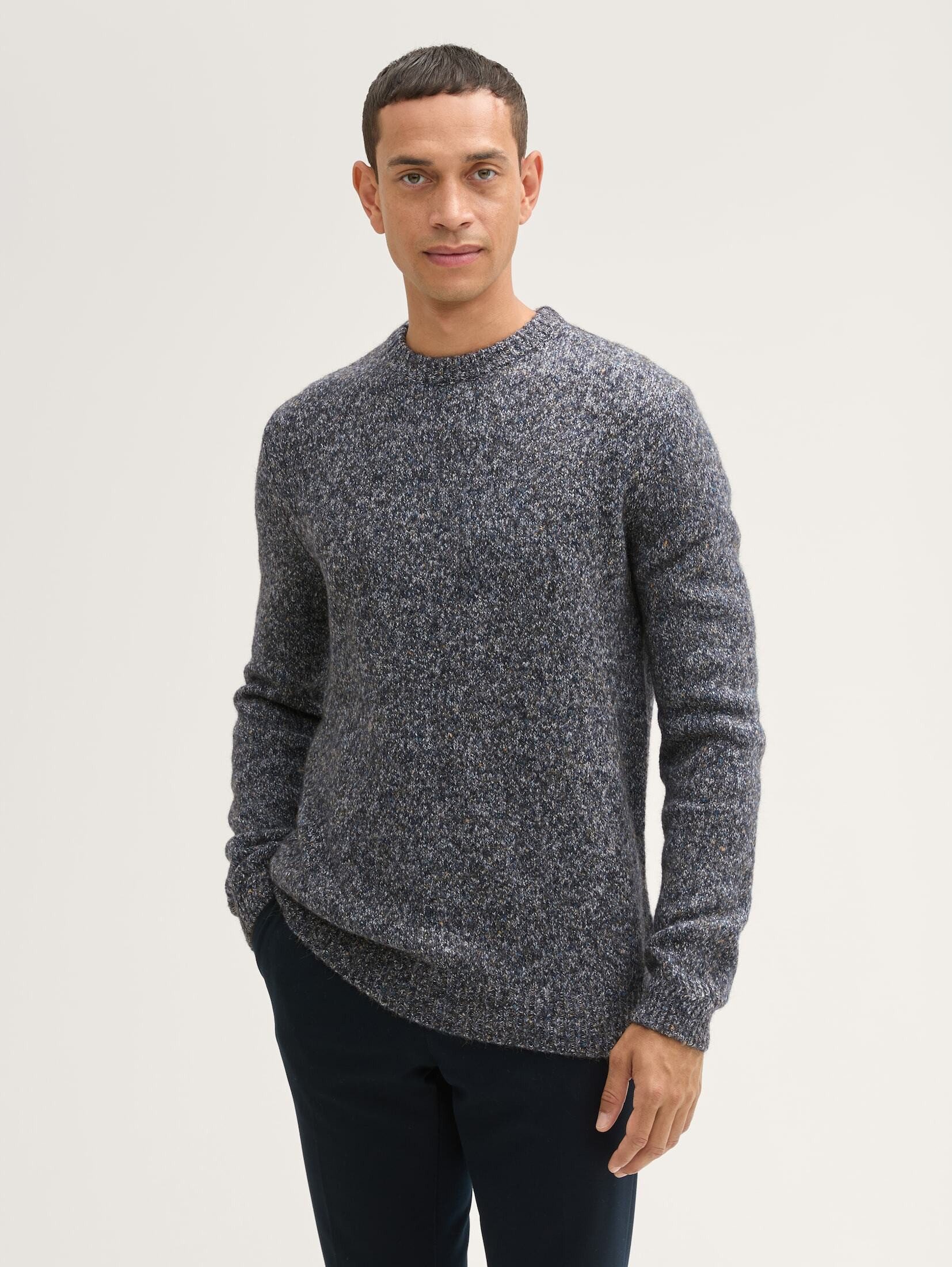 Strickpullover Strickpullover mit Wollanteil