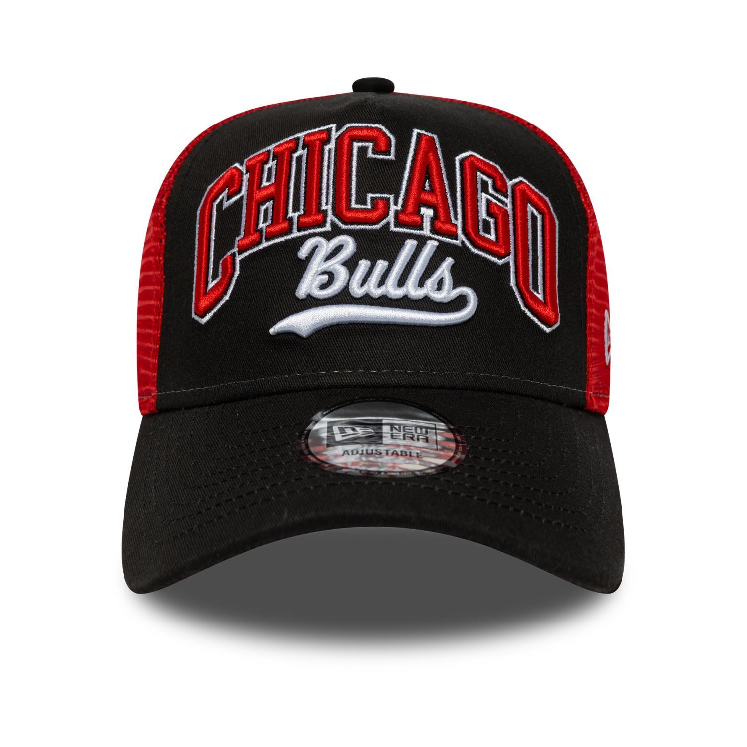 New Era Trucker Cap AFrame Trucker SCRIPT Chicago Bulls