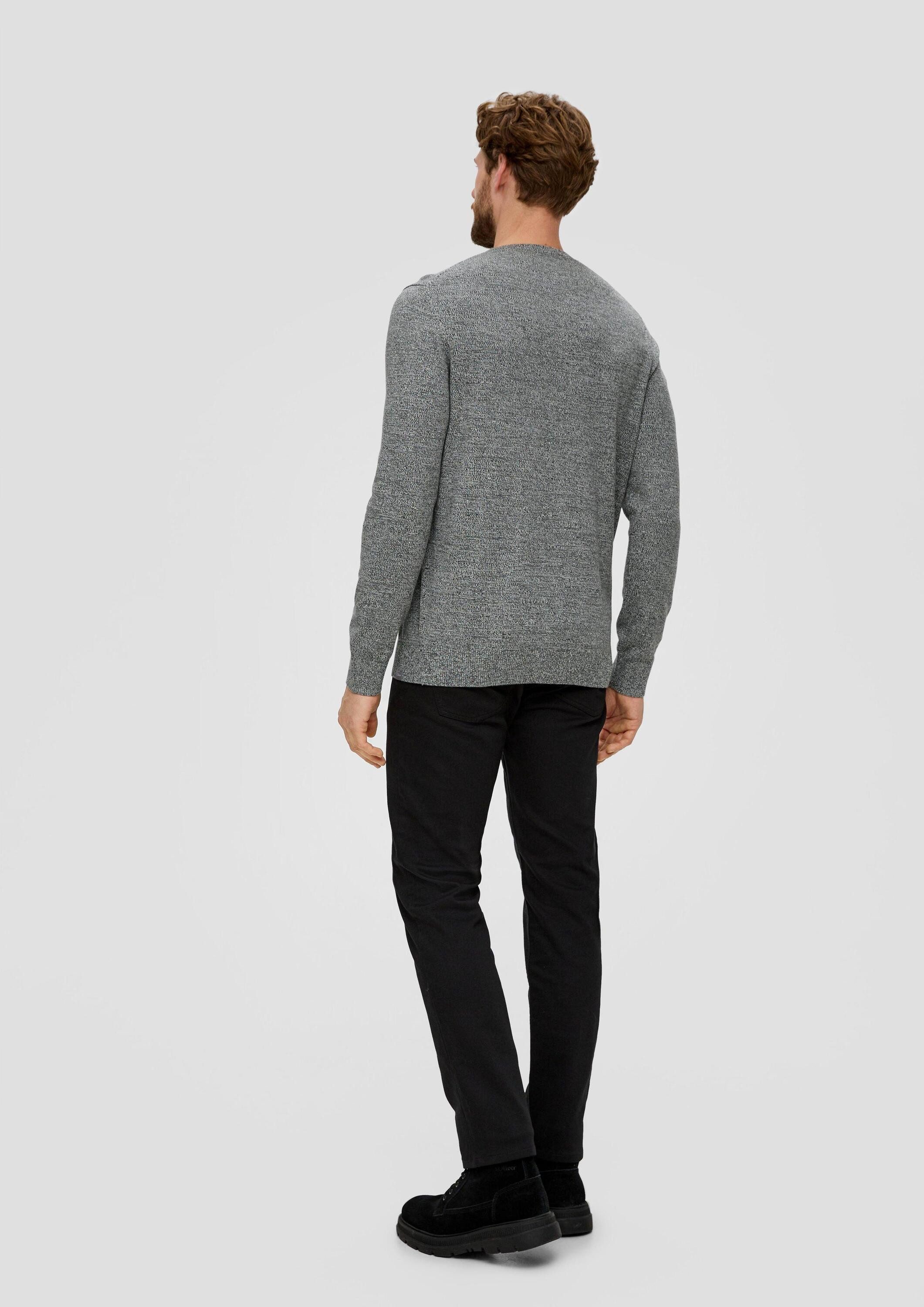 s.Oliver Longpullover Strickpullover Strickpullover aus Effektgarn