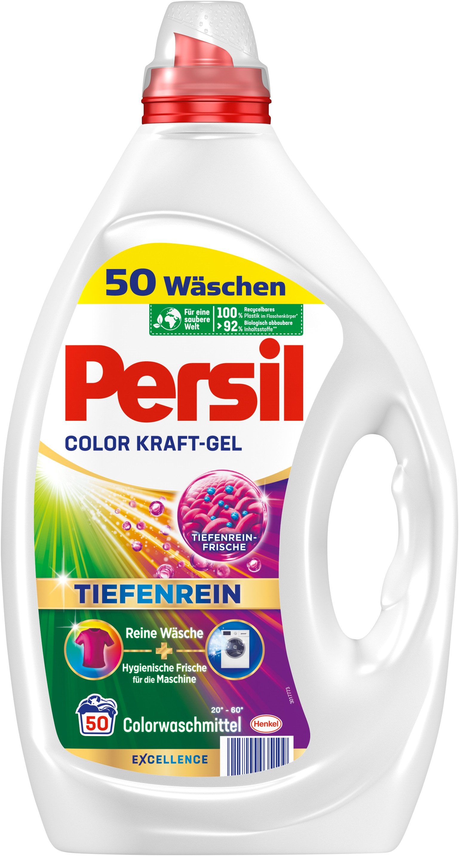 Persil PERSIL Gel Color Waschmittel 50WL Flüssigkeit Inhalt 2,25L Vollwaschmittel