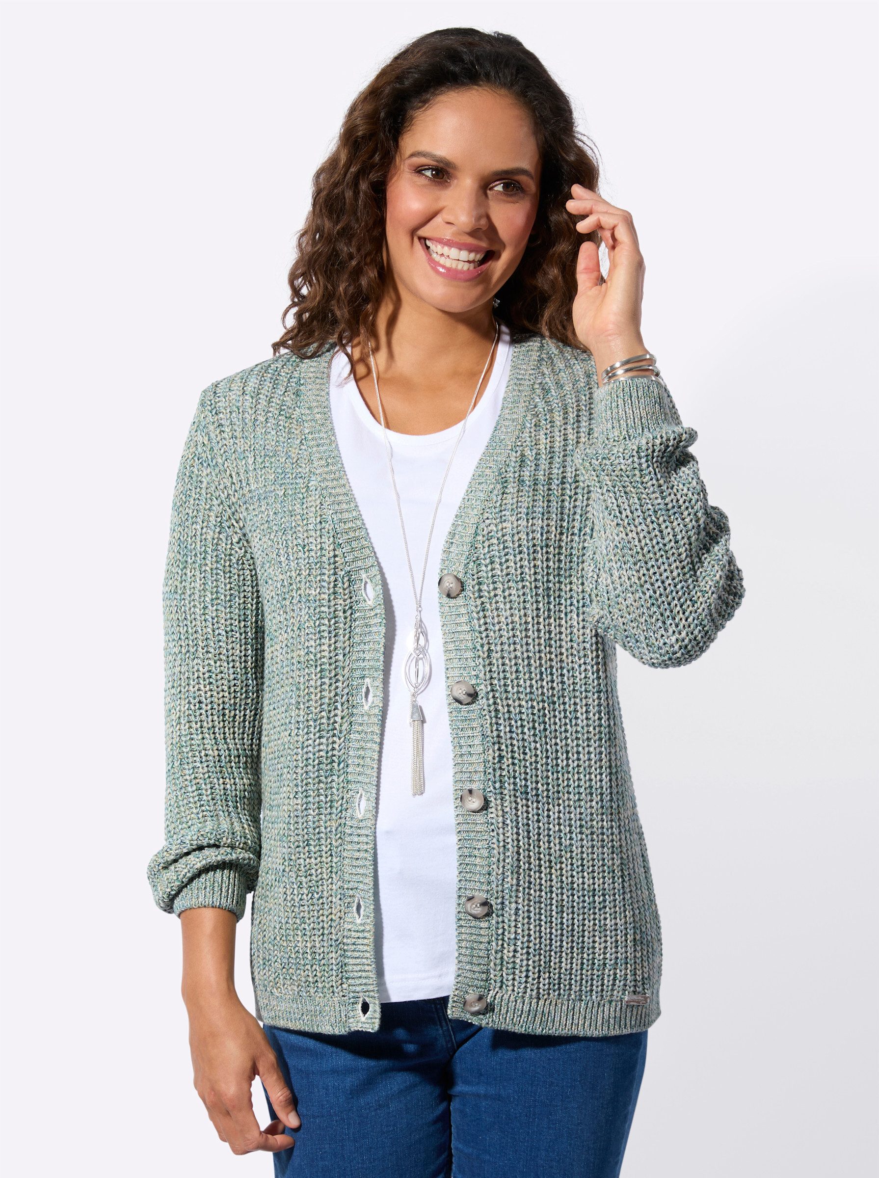 Strickjacke Strickjacke Langarm Struktur