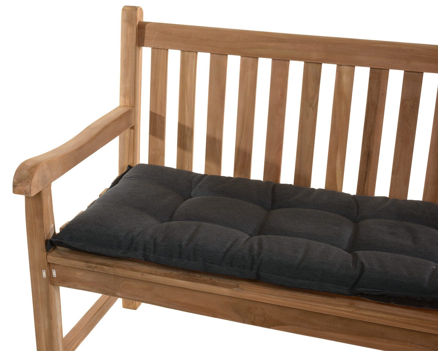 Sun Garden Bankauflage Gartenbank Naxos 140 cm 50318-701 anthrazit 140x49x6 cm Sun Garden, (1 St), ohne Halteband