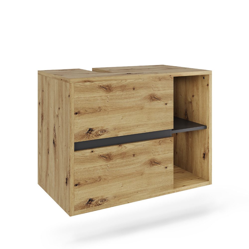 Vicco Waschbeckenunterschrank Viola, Artisan/Grau, 80 x günstig online kaufen