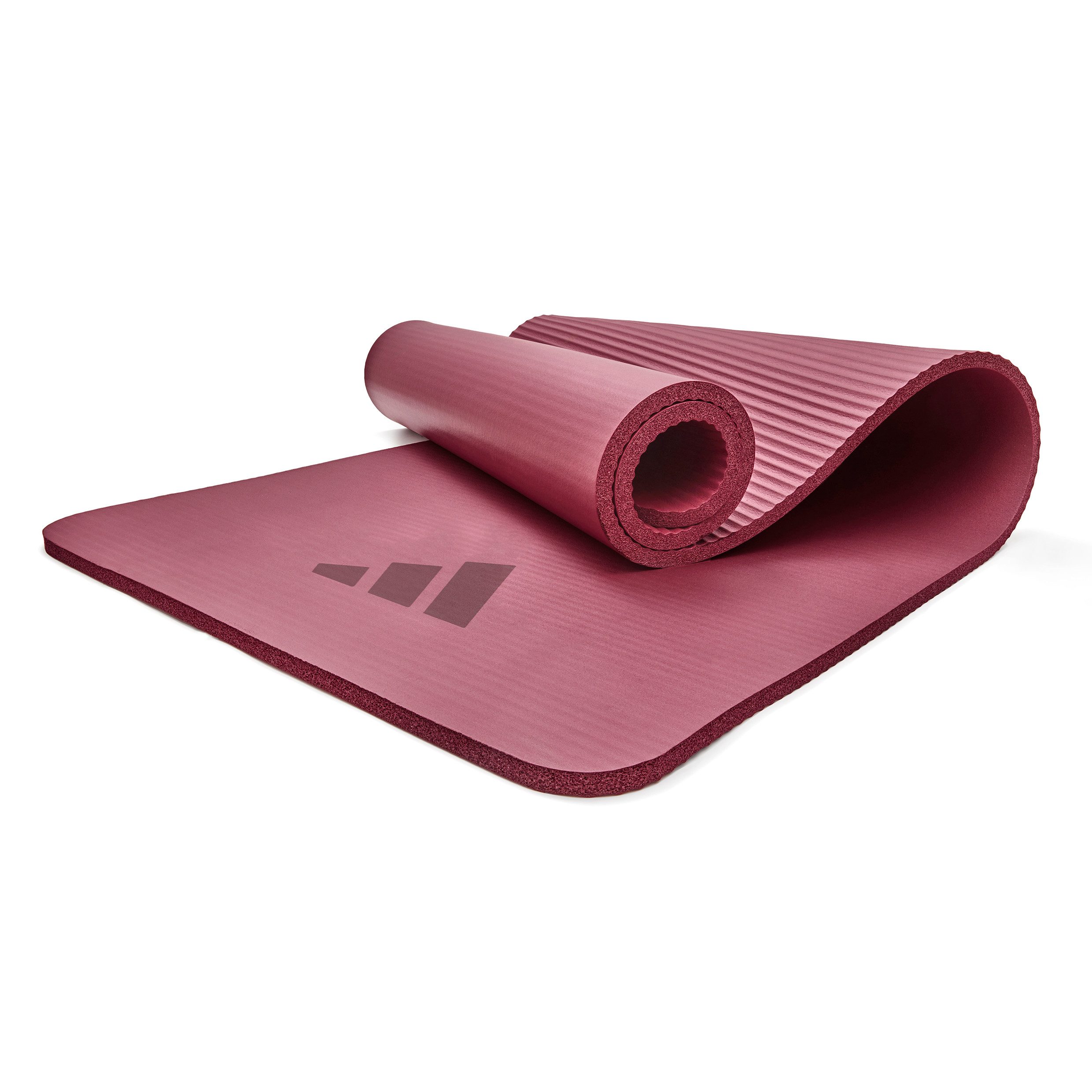 adidas Performance Pilatesmatte Pilatesmatte 15 mm, Mystery ruby, 2-in-1 Trage- & Posing-Gurt inklusive