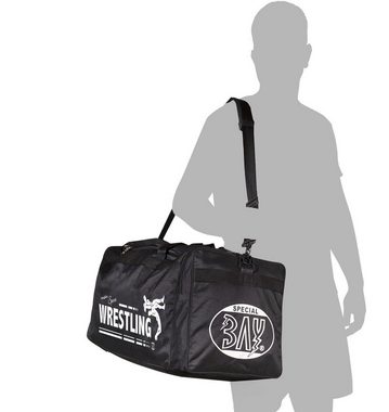 BAY-Sports Sporttasche Trainingstasche mein Sport Wrestling Wrestler Catchen Ringen schwarz (Stück), 70 cm, auffälliger und aufwendigen Druck