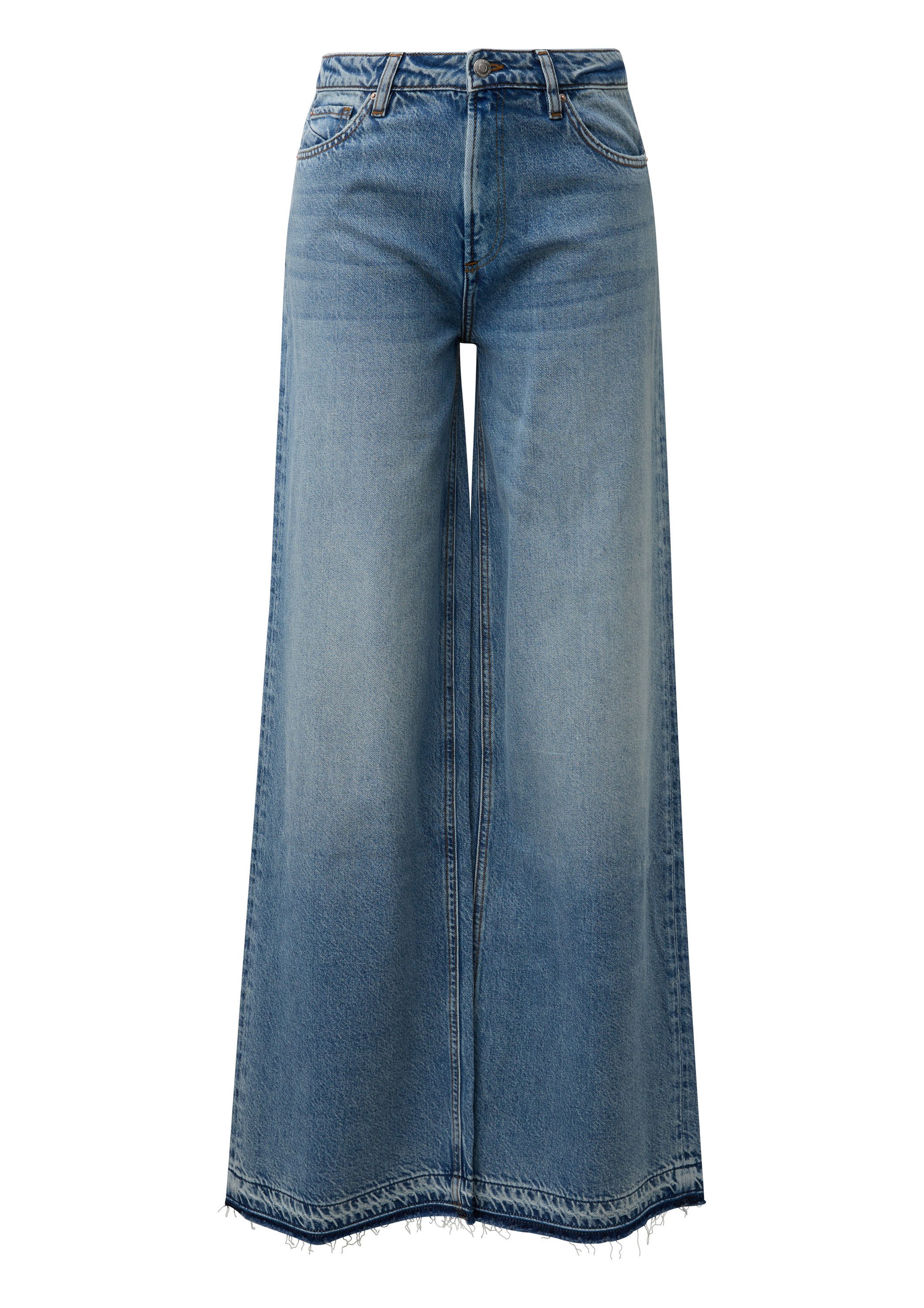 QS Weite Jeans Jeans-Hose CATIE Jeans Catie / Slim Fit / High Rise / Wide Leg