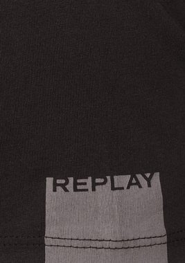 Replay T-Shirt offene Kanten