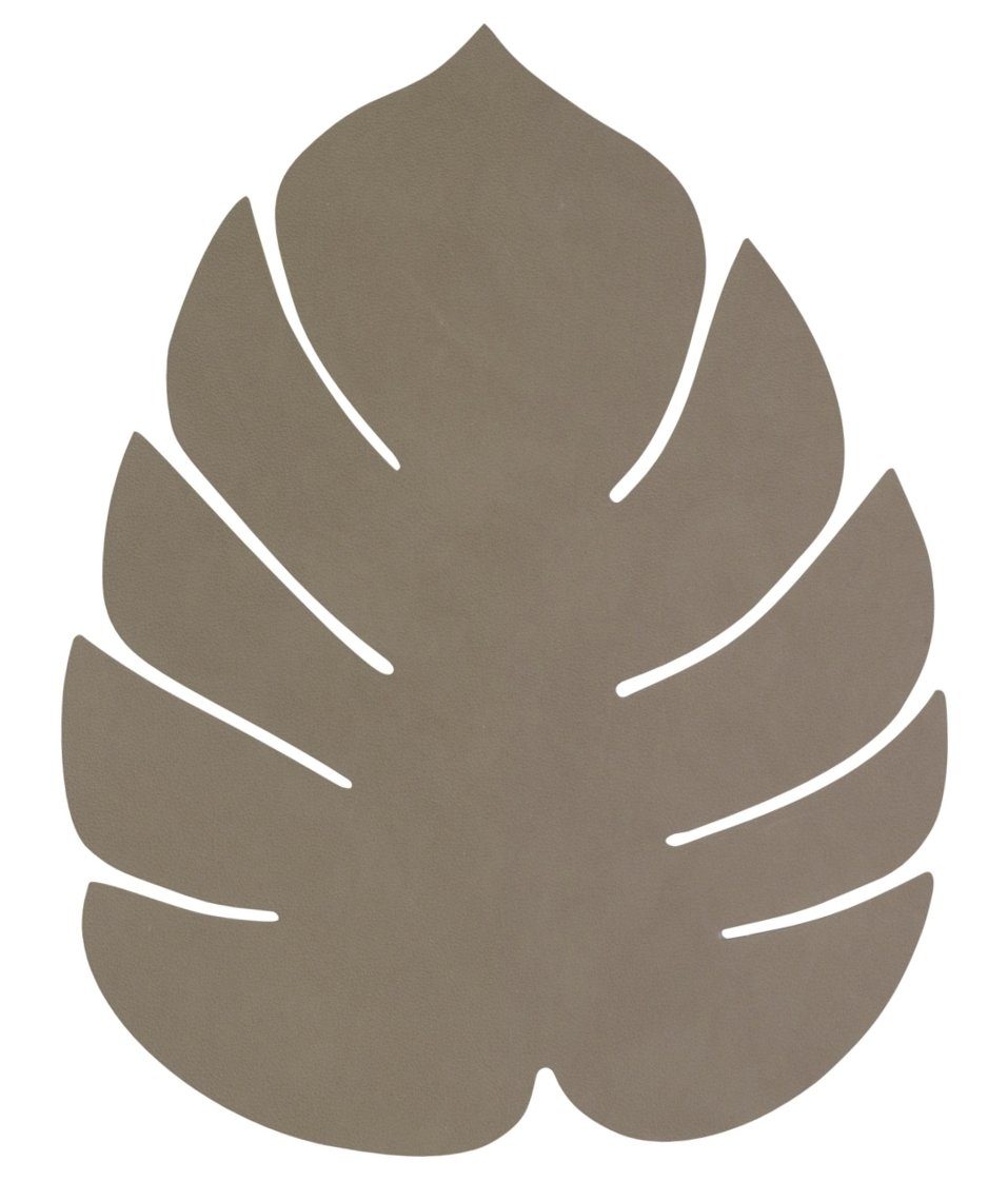 LIND DNA Platzset NUPO Tischset Monstera Leaf S army green 26x22, Table Mat S Monstera Leaf Nupo Army Green