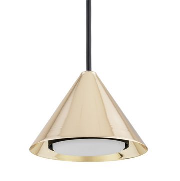 Licht-Erlebnisse Pendelleuchte MIRA, ohne Leuchtmittel, Metall GX53 H: max. 100 cm in Schwarz Gold 3-flammig