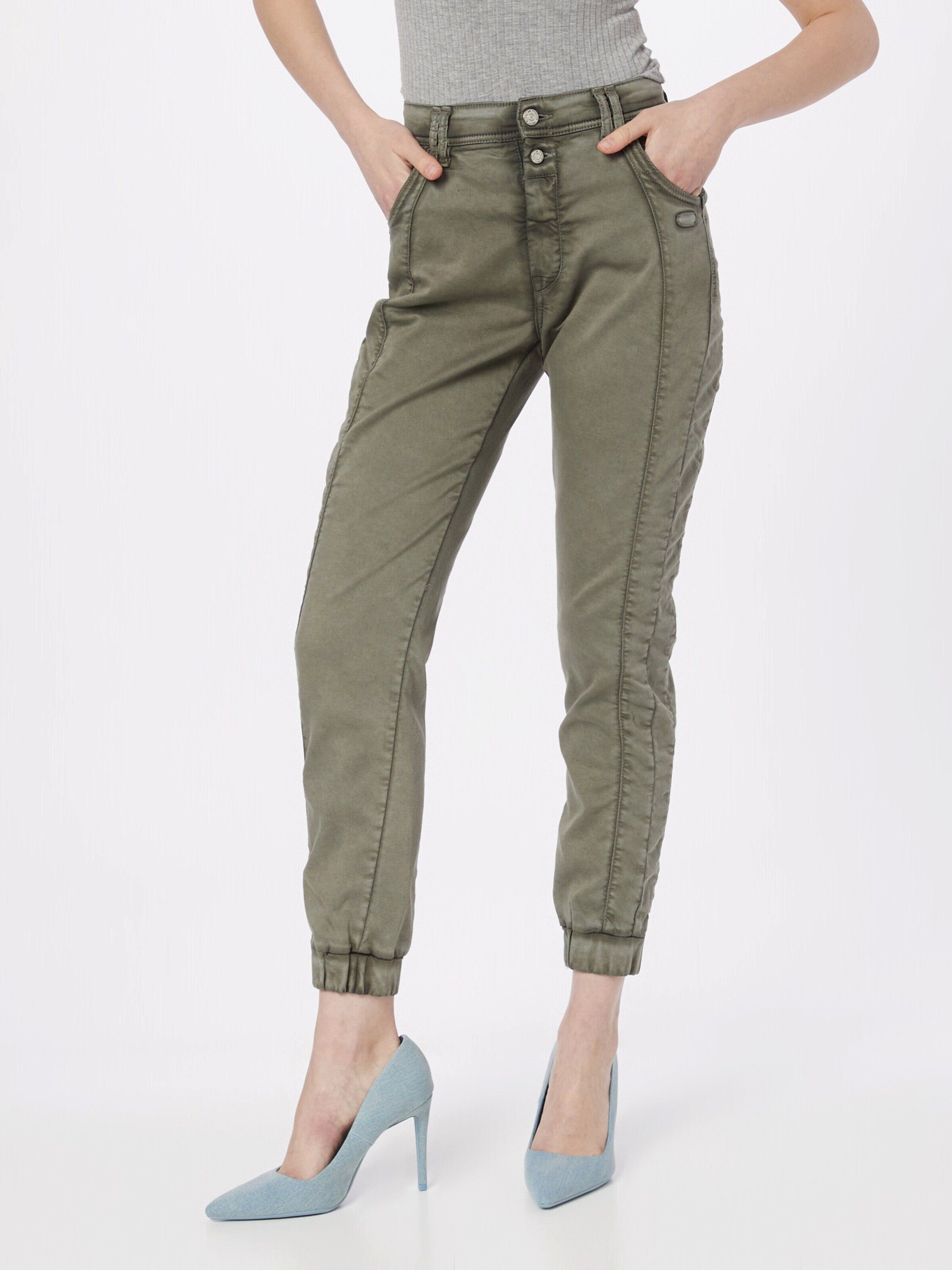 thyme Tapered-fit-Jeans Details Plain/ohne (1-tlg) RAFFAELA GANG 6612 green bij