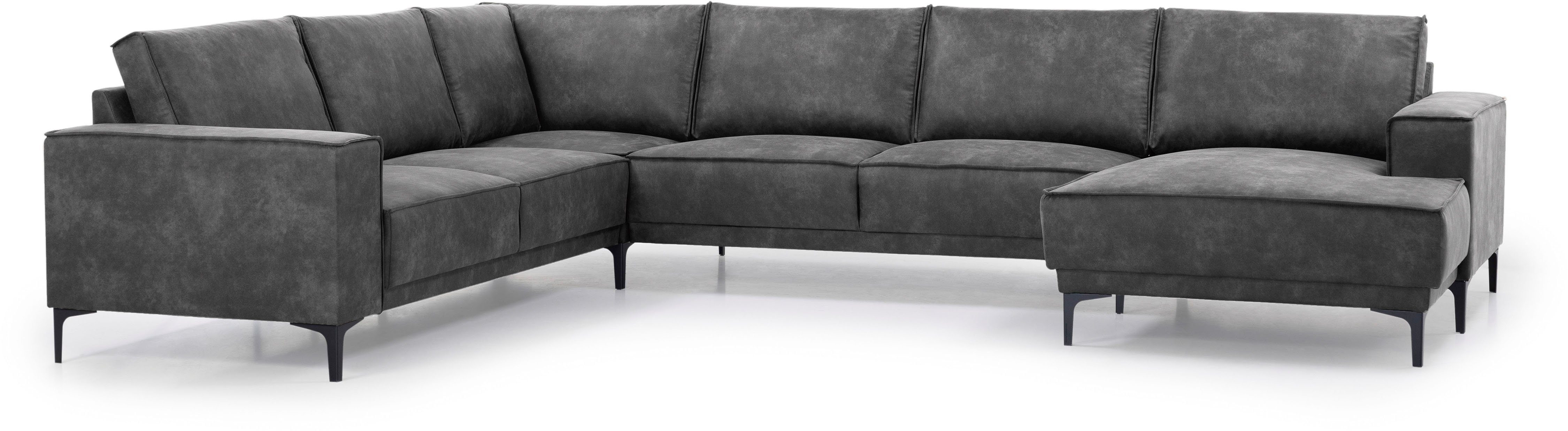 OTTO home Wohnlandschaft "XXL Sofa Oland, Struktur, Flachgewebe, Luxus-Micr günstig online kaufen