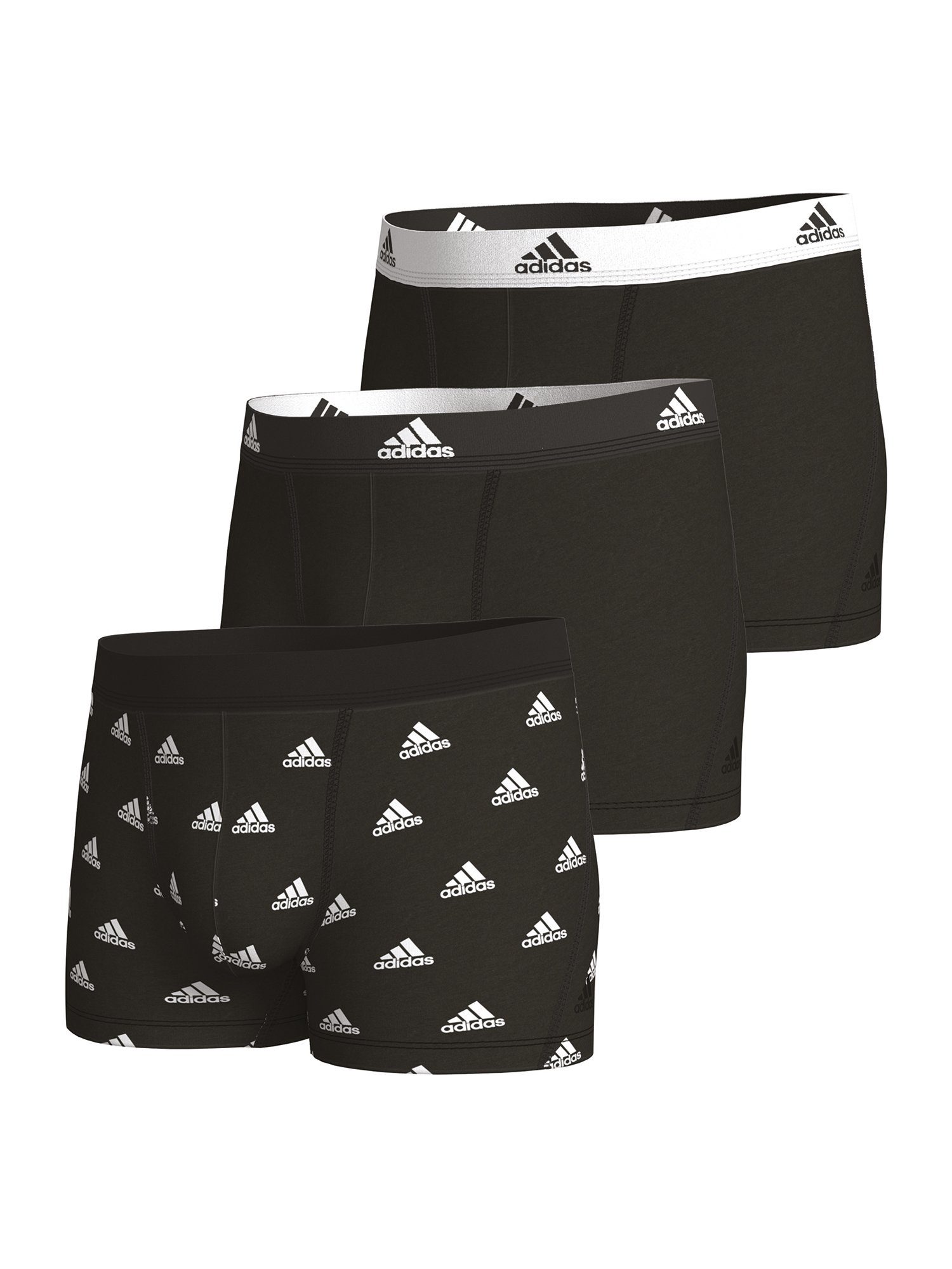 adidas Sportswear Trunk BASIC (3-St) unterhose männer herren black&white