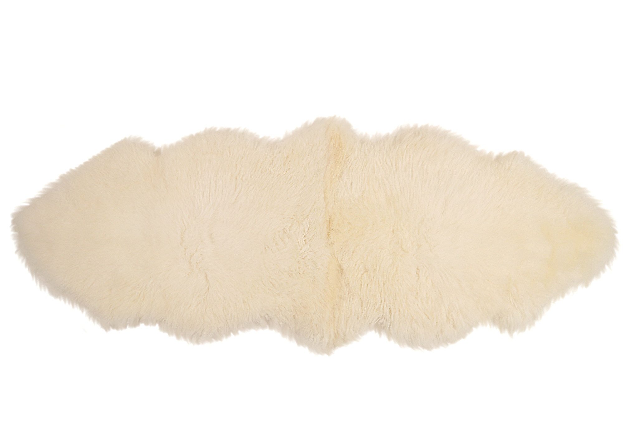 Kaiser Fellteppich Dekoration-Schaf-/Lammfell ca. 140x45 cm, Farbe: natural white