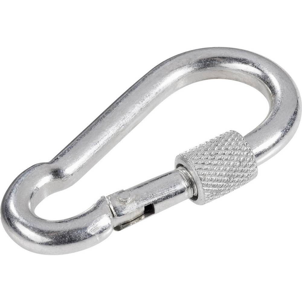 TOOLCRAFT Karabiner Karabinerhaken mit Schraubverschluss