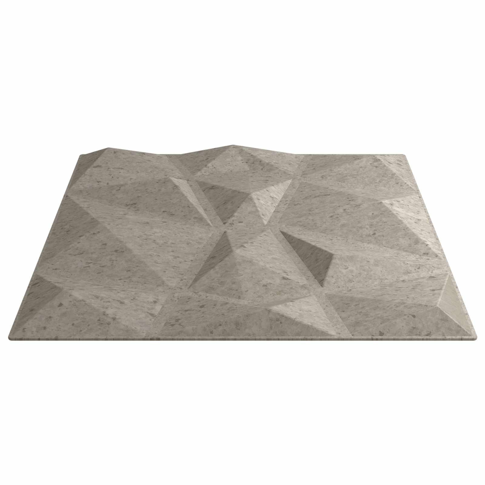 furnicato Wandpaneel Wandpaneele 50 x 50 cm Betongrau, Zuschneidbare 3D-Wandverkleidung für Schlafzimmer und Wohnzimmer