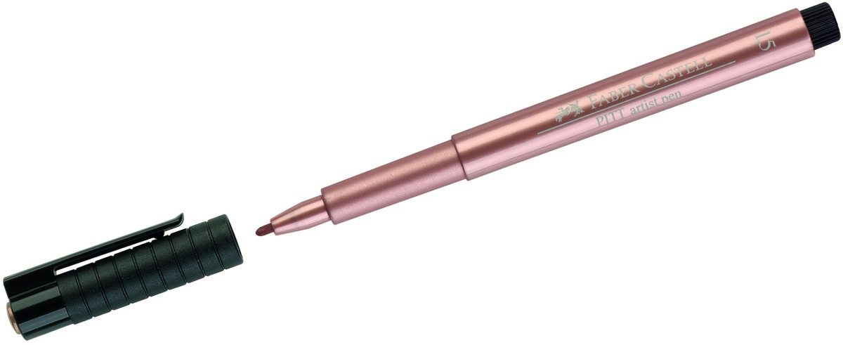Faber-Castell Tintenfeinschreiber Tuschestift Pitt artist pen metallic kupfer 1,5 10