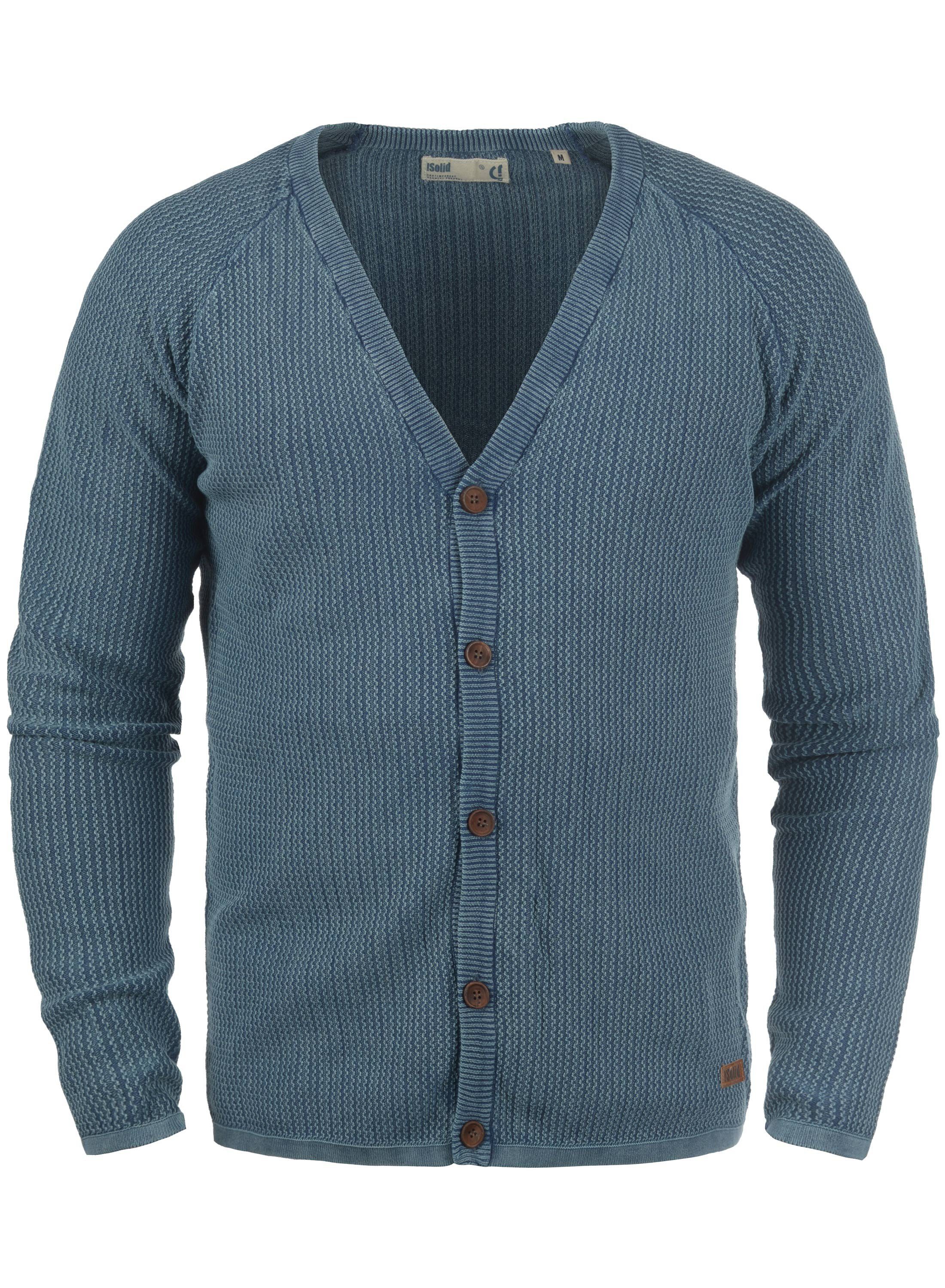 !Solid Cardigan SDTebi Strickjacke in Waffelstrick-Optik