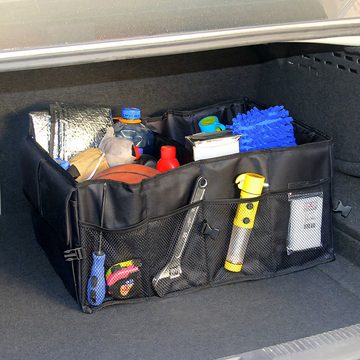 Retoo Klappbox Kofferraumtasche Auto Organizer Kofferraum Taschen Aufbewahrungsbox, Autozubehör, Multifunktionalität, Haltbarkeit,Platzoptimierung