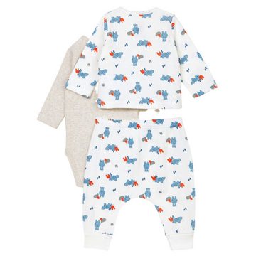 Petit Bateau Neugeborenen-Geschenkset Petit Bateau Kombination 3 Teile Bärenprint