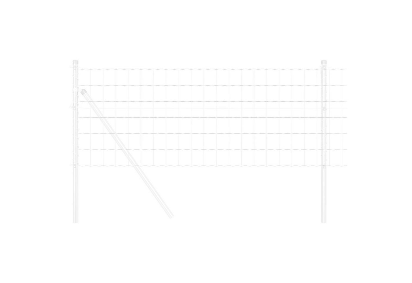 Thumbnail - vidaXL Gartenzaun Euro-Zaun 0,6 x 10 m Verzinkter Stahl, (1-St)