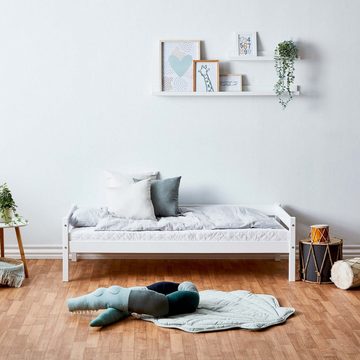 Lüttenhütt Kinderbett ECO One, Einzelbett, skandinavisches Design, wahlweise mit Matratze, Liegefläche 70x160 cm
