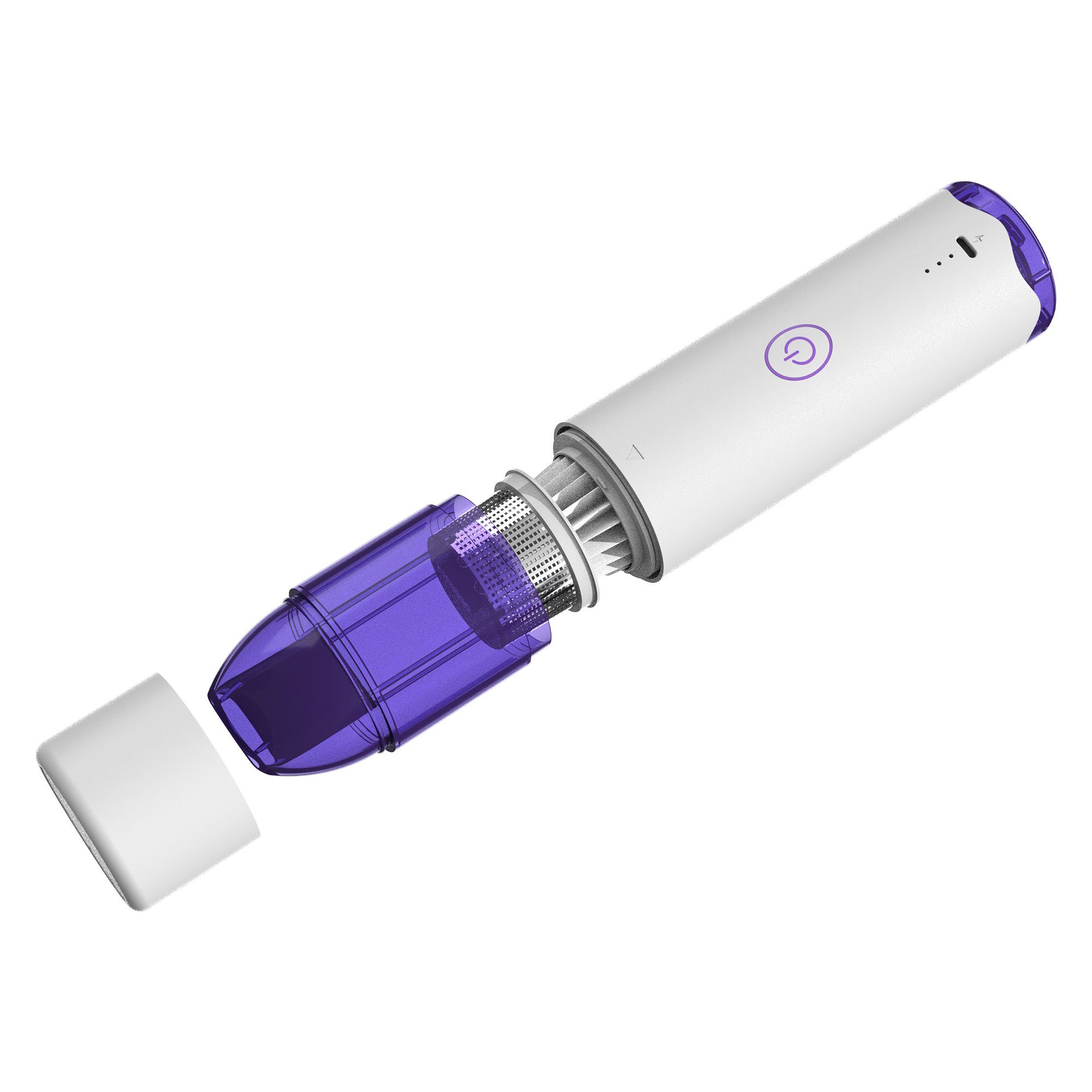 Bolwins Handstaubsauger E31D 3in1 60W multifunktionaler aufladebarer Staubsauger und Luftpumpe, 60 W, beutellos, Tragbarer Akku-Staubsauger mit USB-Typ-C-Ladung