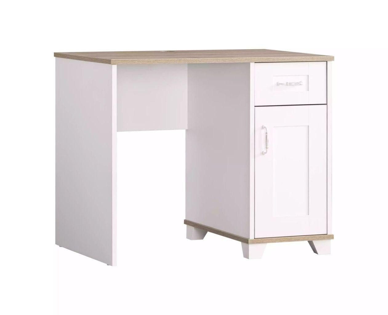 Kinderschreibtisch Computertisch Modern Schreibtisch Holz Weiß für Home Office