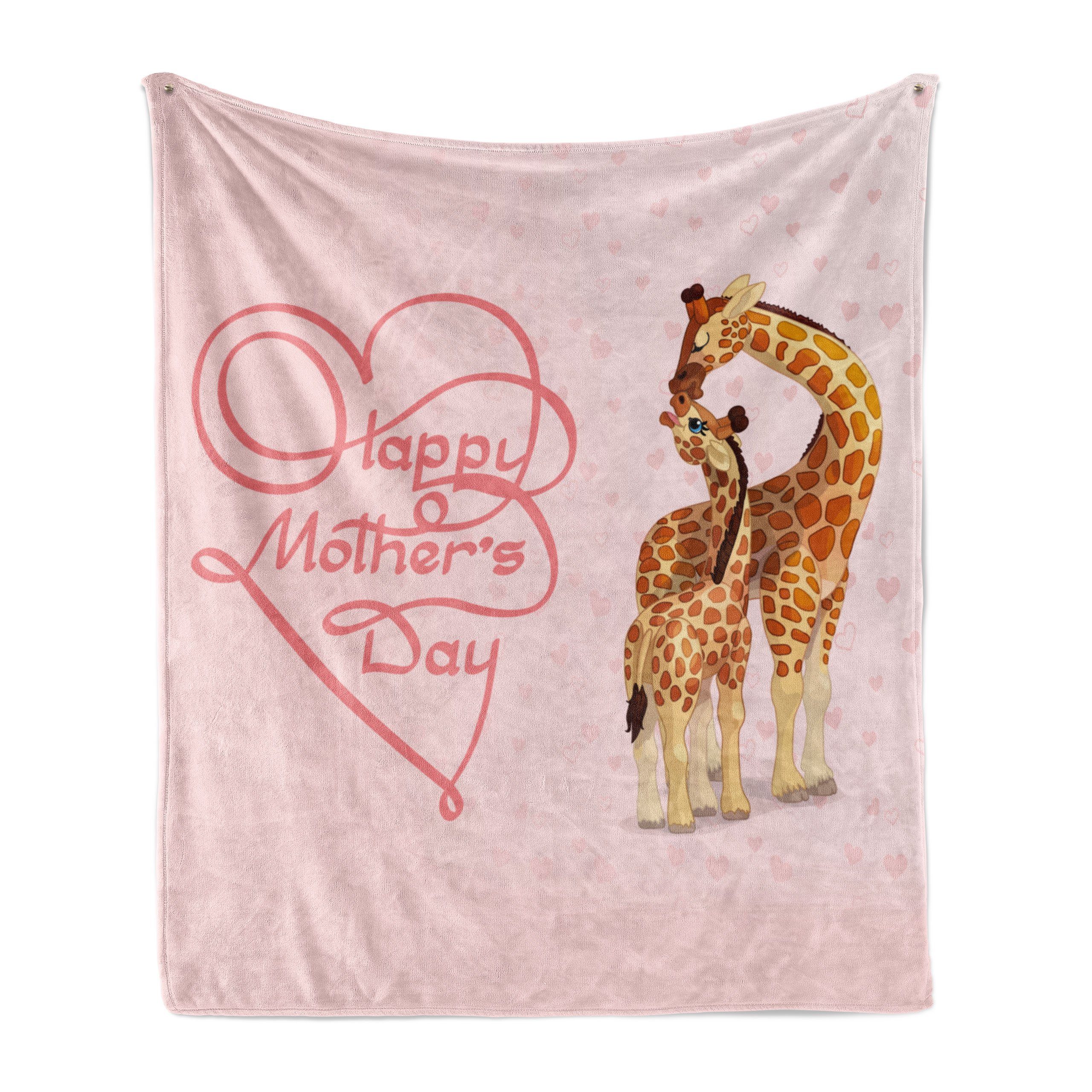 Wohndecke Gemütlicher Plüsch Giraffe Abakuhaus, Außenbereich, Glücklicher der den Innen- Mutter-Herz Tag für und