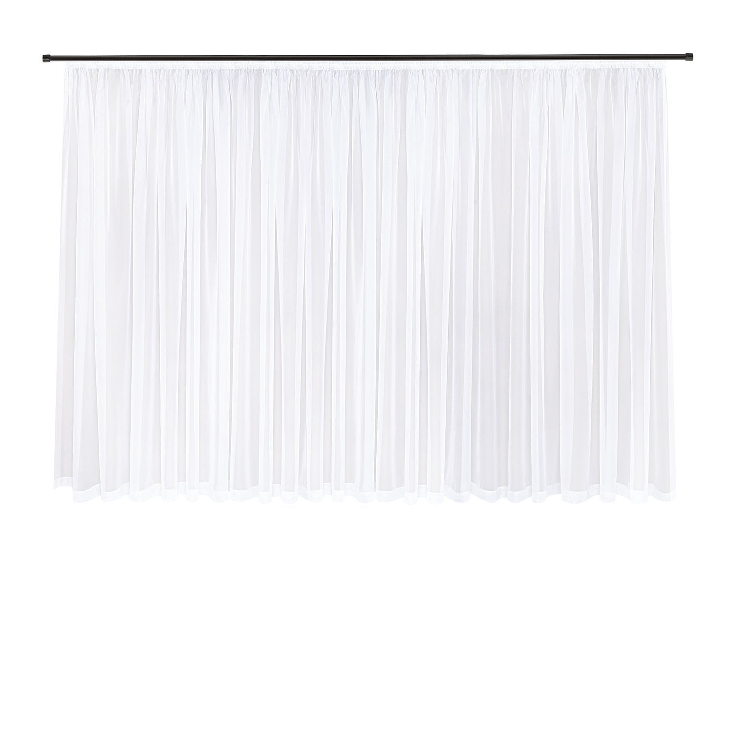 Gerster Gardine Jody (1 St), Kräuselband, transparent, Voile, Fertig konfektionierter Store aus Voile