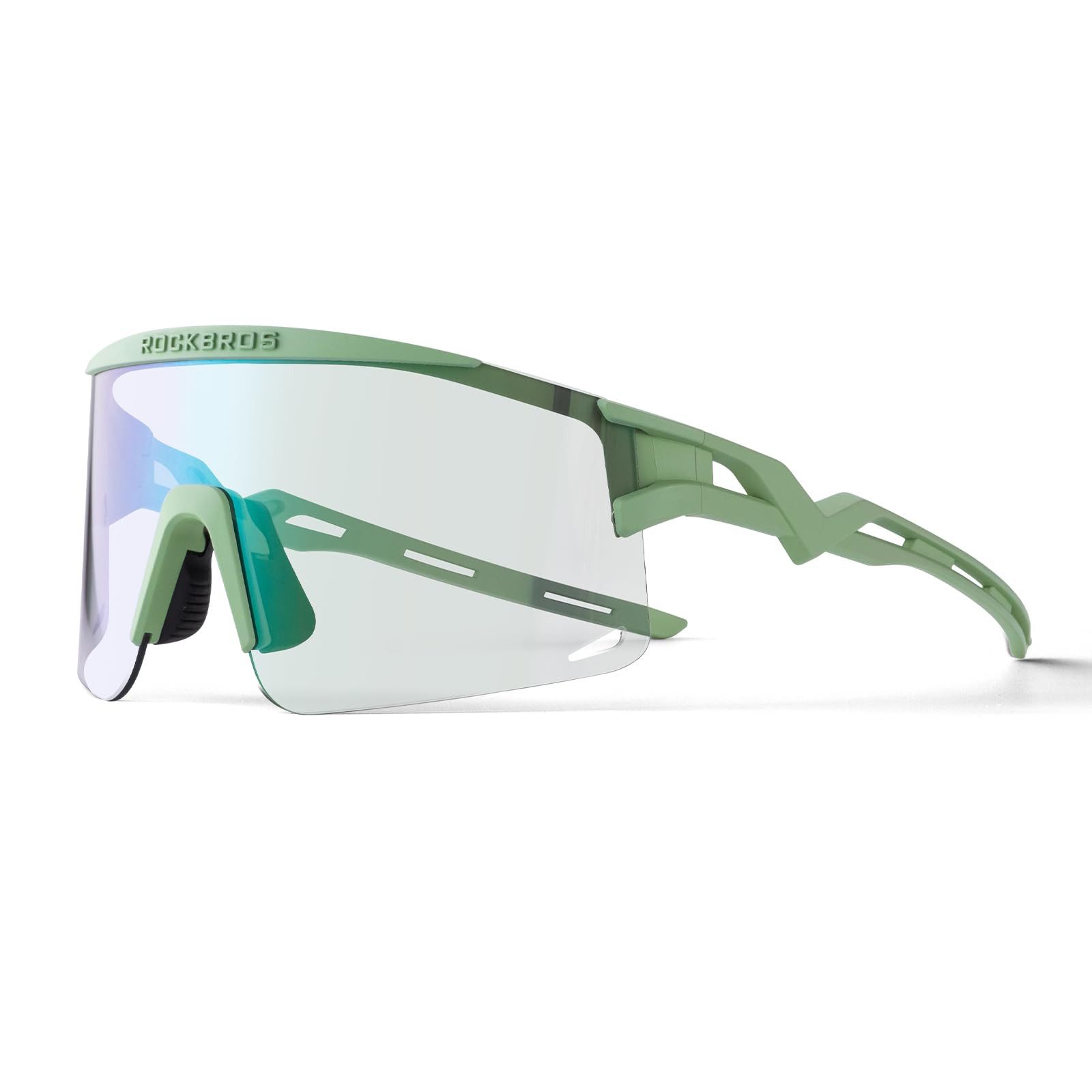 ROCKBROS Fahrradbrille Sportbrille Herren Damen Fahrrad Rennrad Outdoor TR90 Rahmen, photochrom, polarisiert, UV400 Schutz, ultraleicht, winddicht