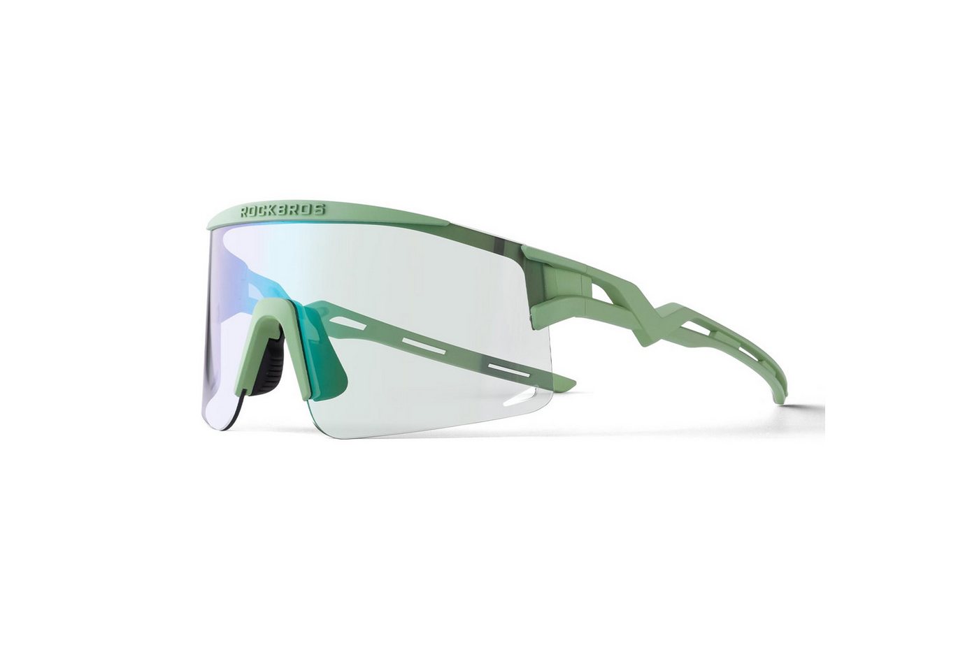 ROCKBROS Fahrradbrille Sportbrille Herren Damen Fahrrad Rennrad Outdoor TR90 Rahmen, photochrom, polarisiert, UV400 Schutz, ultraleicht, winddicht