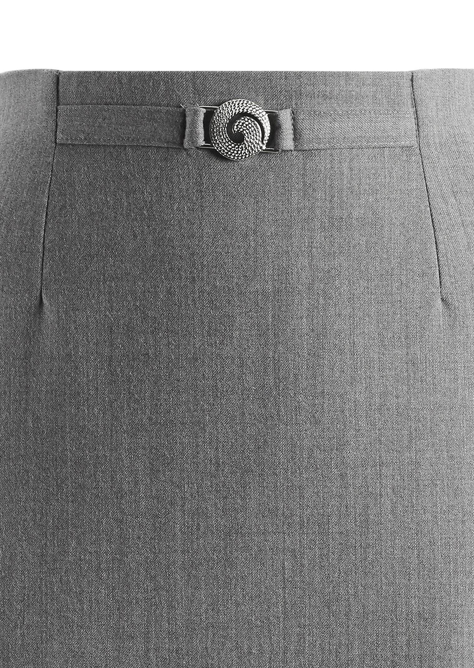 GOLDNER Bleistiftrock Kurzgröße: Klassischer Schurwoll-Schlupfrock