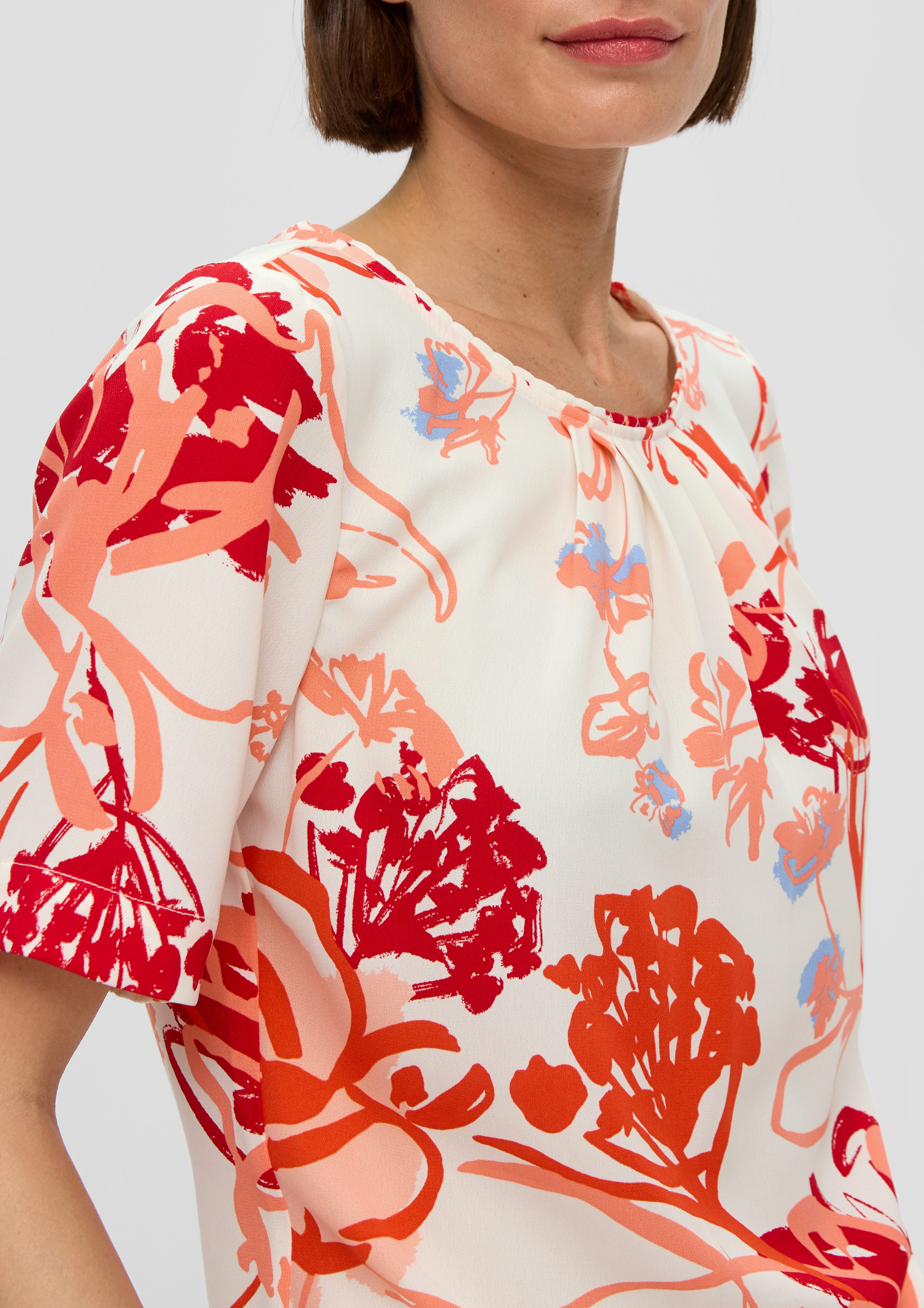 s.Oliver BLACK LABEL Kurzarmbluse Bluse mit günstig online kaufen